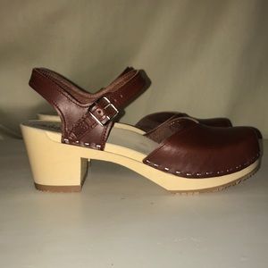 Handmade wooden shoes size 61/2
